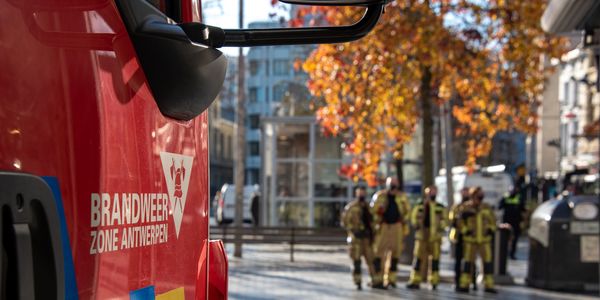 Een beeld van een brandweerwagen